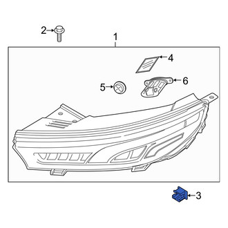 Hyundai OE - Headlight Fastener Clip
