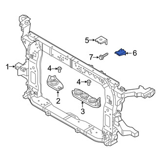 Hyundai OE - Left Upper Radiator Support Bracket