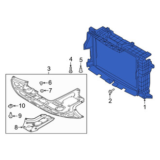 Hyundai OE - Front Radiator Support Baffle