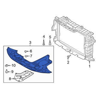 Hyundai OE - Front Radiator Support Splash Shield