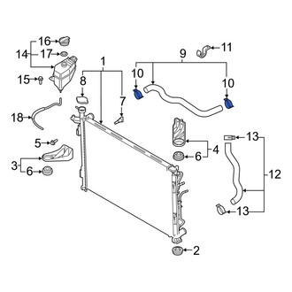 Hyundai OE - Upper Radiator Hose Clamp
