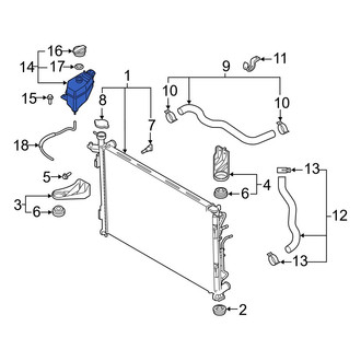 Hyundai OE - Engine Coolant Reservoir