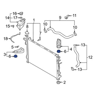 Hyundai OE - Upper Radiator Insulator