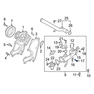 Hyundai OE - Turbocharger Coolant Line Bolt