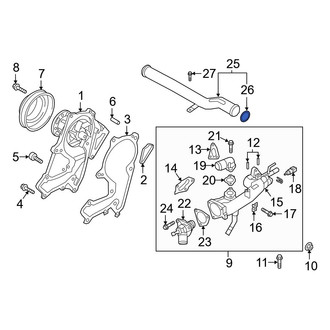 Hyundai OE - Engine Coolant Pipe O-Ring