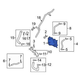 Hyundai OE - Automatic Transmission Oil Cooler