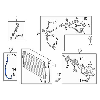 Hyundai OE - A/C Refrigerant Discharge Hose