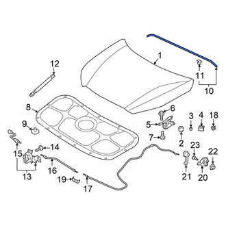 Hyundai OE - Front Hood Seal