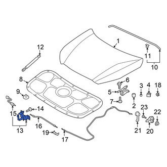 Hyundai OE - Front Hood Latch