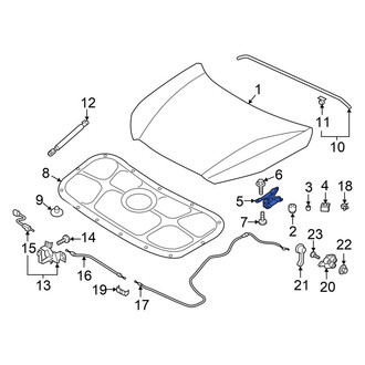 Hyundai OE - Front Right Hood Hinge