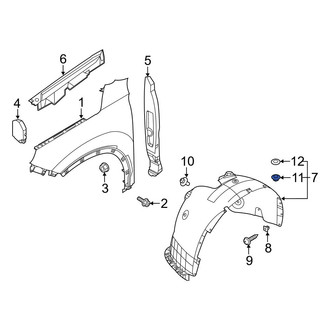 Hyundai OE - Fender Liner Retainer