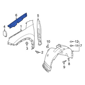 Hyundai OE - Front Left Fender Filler Panel