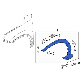 Hyundai OE - Front Left Wheel Arch Molding