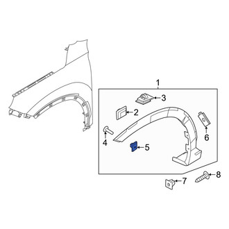 Hyundai OE - Wheel Arch Molding Clip