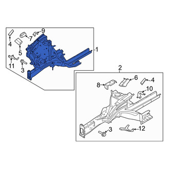 Hyundai OE - Front Right Fender Apron Assembly