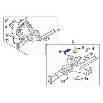 Hyundai OE - Left Fender Bracket