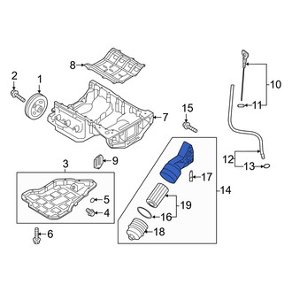 Hyundai OE - Engine Oil Filter Housing