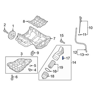 Hyundai OE - Engine Oil Filter Housing Seal