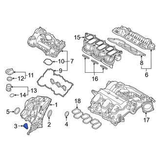 Hyundai OE - Left Engine Timing Cover Gasket