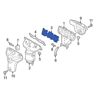 Hyundai OE - Right Exhaust Manifold Gasket