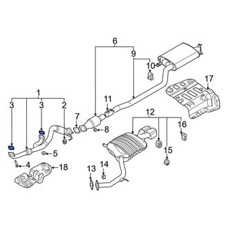Hyundai OE - Front Right Exhaust Crossover Gasket