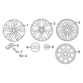 Hyundai OE - Wheels (Calligraphy / Limited / SEL)