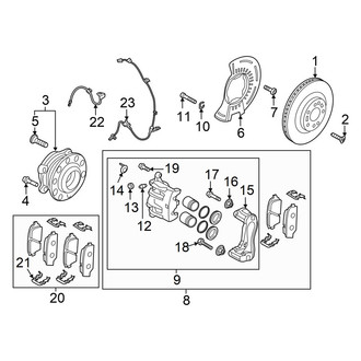 Hyundai OE - Front Suspension - Brake Components