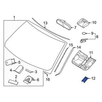 Hyundai OE - Interior Rear View Mirror Cover Access Cover