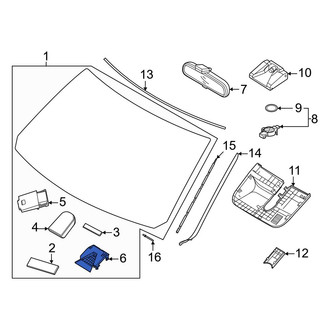Hyundai OE - Lane Departure System Camera Bracket