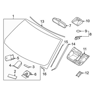 Hyundai OE - Windshield - Reveal Moldings (Limited)