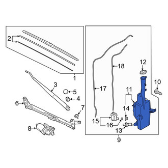 Hyundai OE - Washer Fluid Reservoir