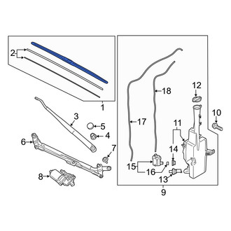 Hyundai OE - Left Wiper Blade