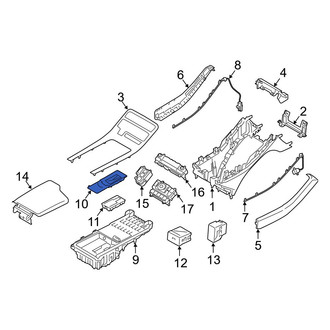 Hyundai OE - Front Upper Console Mat