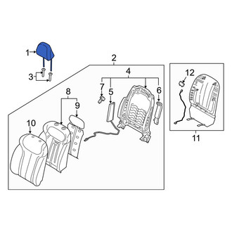 Hyundai OE - Front Right Headrest