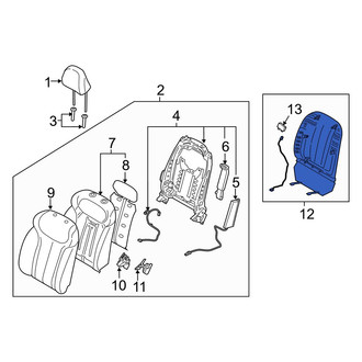 Hyundai OE - Front Left Seat Back Panel