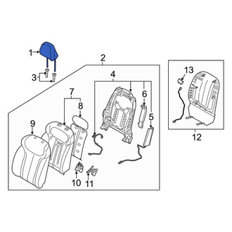 Hyundai OE - Front Left Headrest