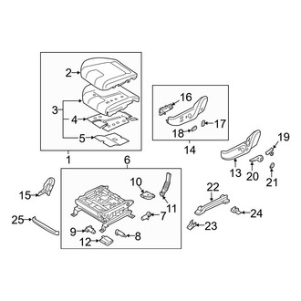 Hyundai OE - Seats & Tracks - Driver Seat Components (Seat Cushion)