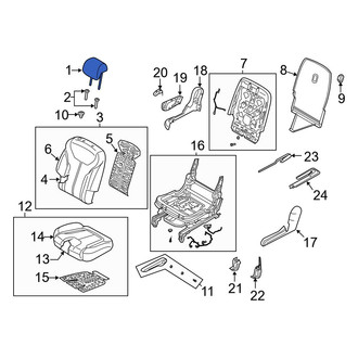 Hyundai OE - Center Headrest