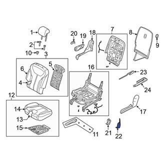 Hyundai OE - Seat Track Cover