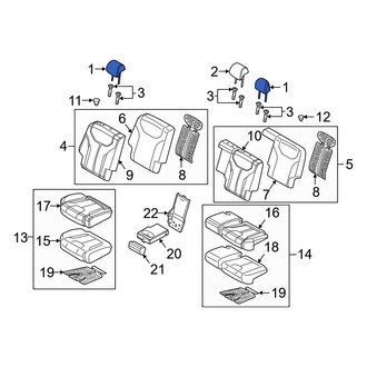 Hyundai OE - Center Headrest