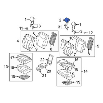 Hyundai OE - Center Outer Headrest