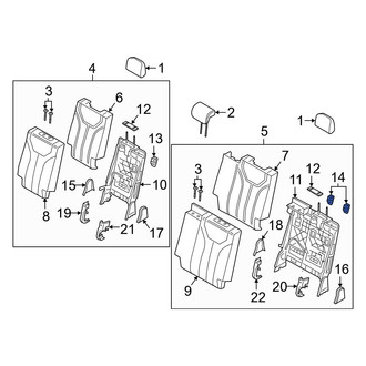 Hyundai OE - Center Child Restraint Anchor Plate Bezel