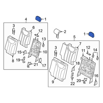 Hyundai OE - Rear Outer Headrest