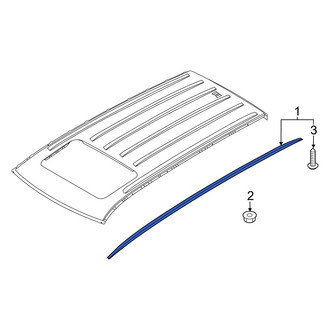 Hyundai OE - Left Roof Luggage Carrier Side Rail