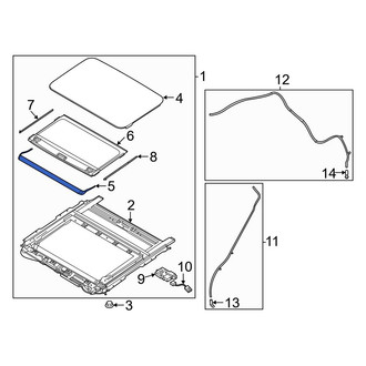 Hyundai OE - Sunroof Deflector