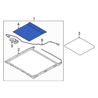 Hyundai OE - Rear Sunroof Cover
