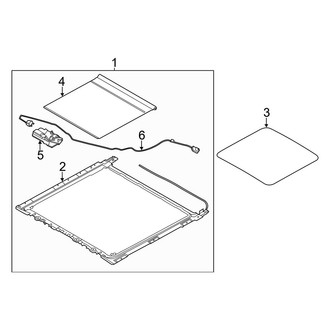 Hyundai OE - Rear Sunroof Assembly