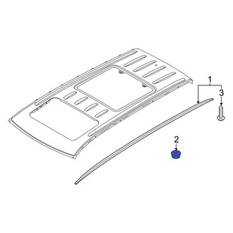 Hyundai OE - Roof Luggage Carrier Side Rail Nut