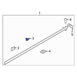 Hyundai OE - Wheel Arch Molding Clip