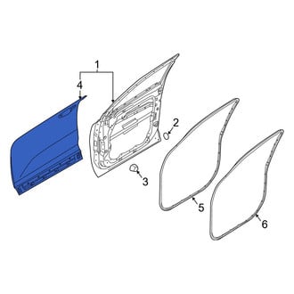 Hyundai OE - Front Right Outer Door Outer Panel